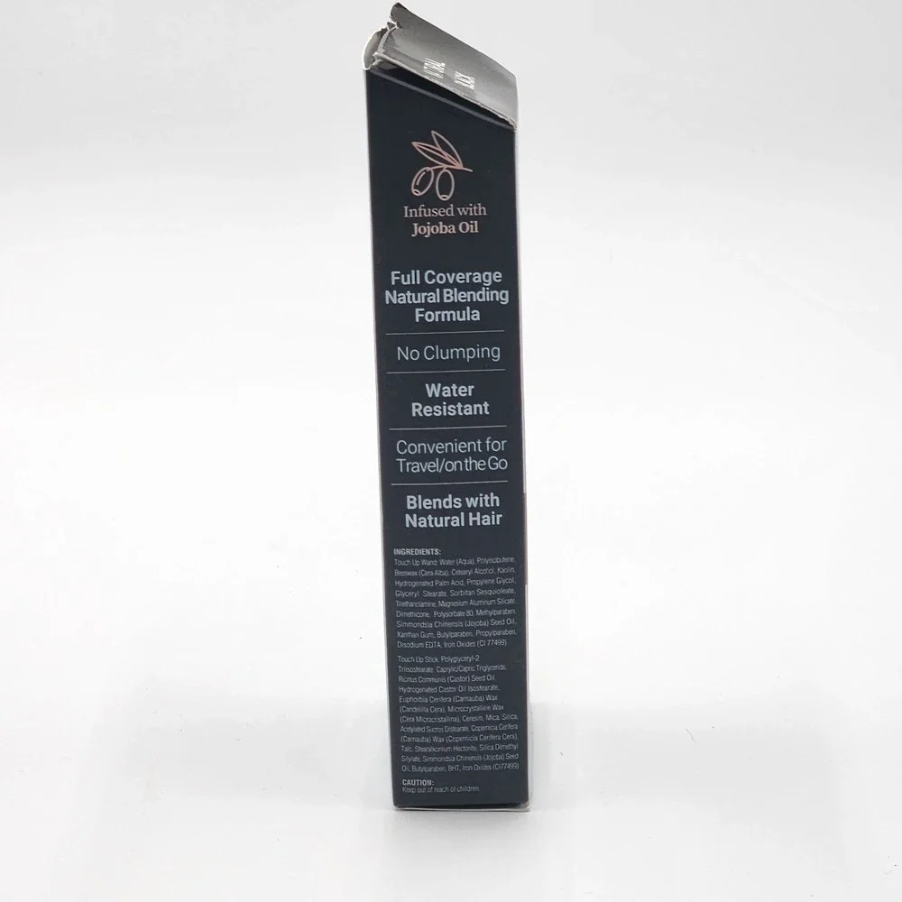 Kiss Root Touch Up Instant Gray Coverage Natural Black 2 Applicators in Kit New